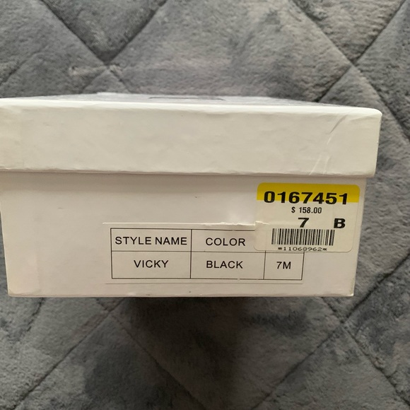 Browns “Vicky” Black Satin and Rhinestone Sandal - Picture 10 of 10